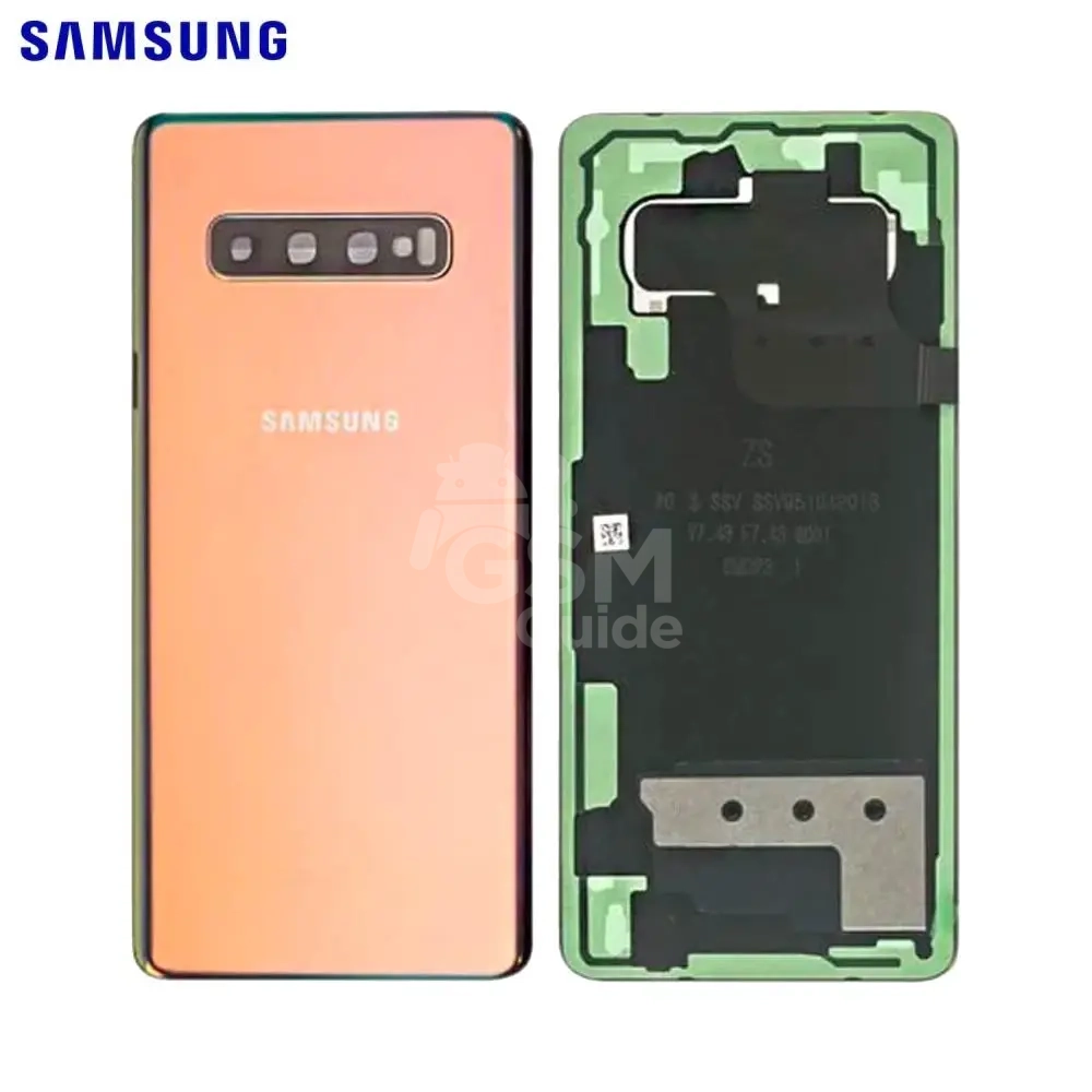 43843 Coque arrière officiel pour Samsung Galaxy S10 Plus argent – Image 1