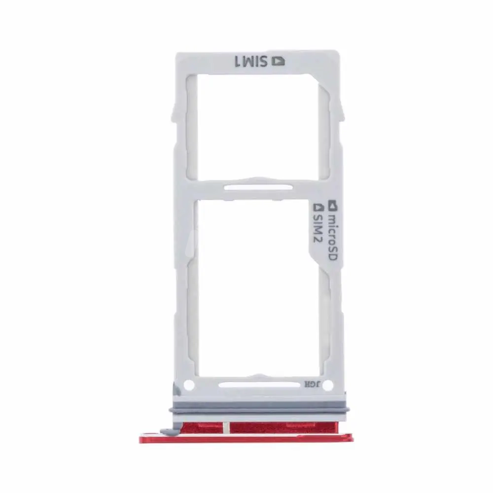 56234 Tiroir SIM Premium pour Samsung Galaxy S10e G970/Galaxy S10 G973/Galaxy S10 Plus G975 rouge – Image 1