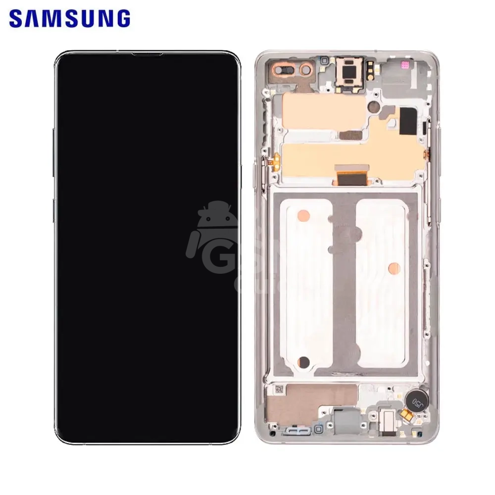 62244 Afficheur complet Change Glass Samsung S10 5G Argent – Image 1