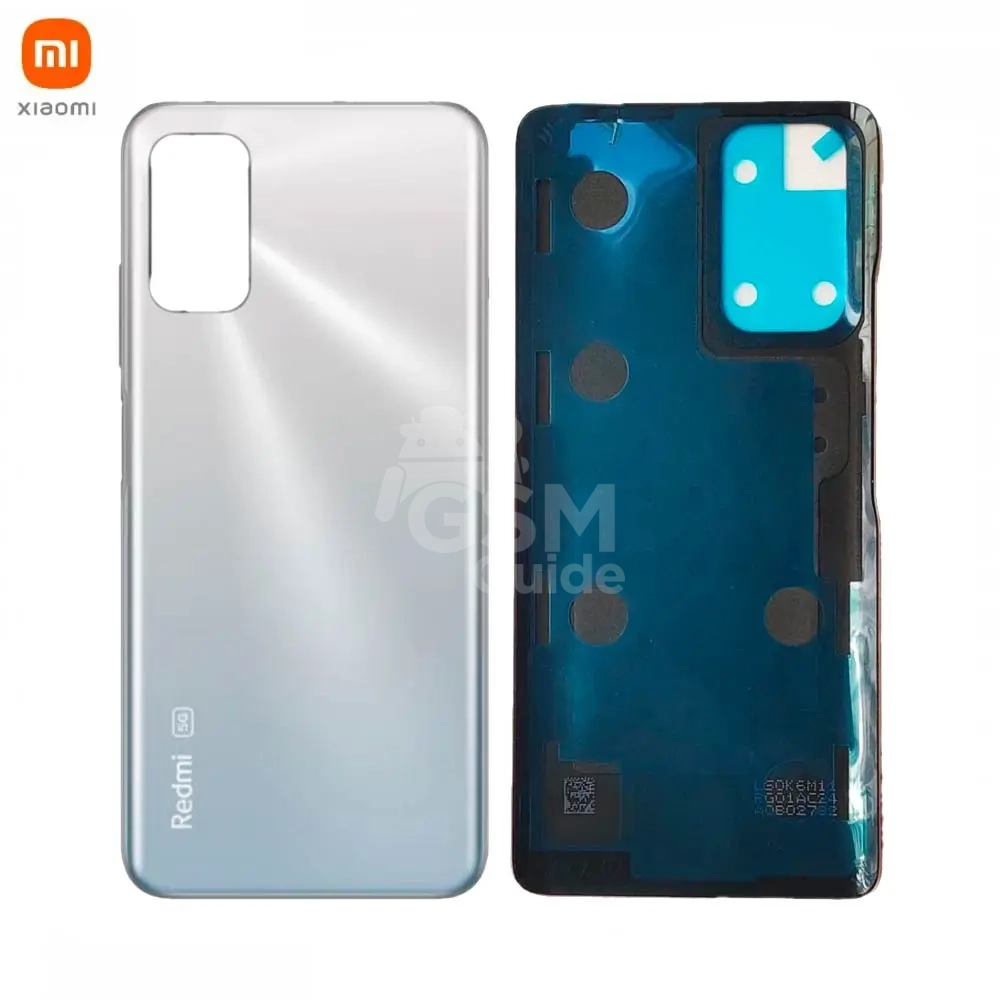 63080 Cache Arrière Original Xiaomi Redmi Note 10 5G Argent Chrome – Image 1