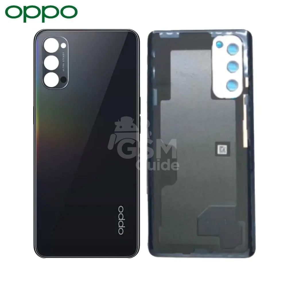 63650 Coque arrière d'origine OPPO Reno4 Pro 5G Noir – Image 1