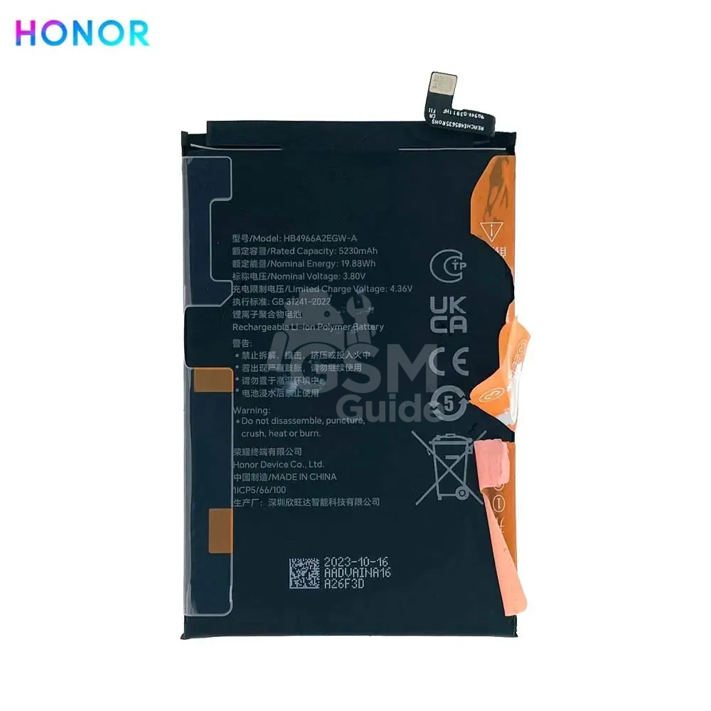 66023 Batterie d'origine Honor 90 Smart/X7b – Image 1