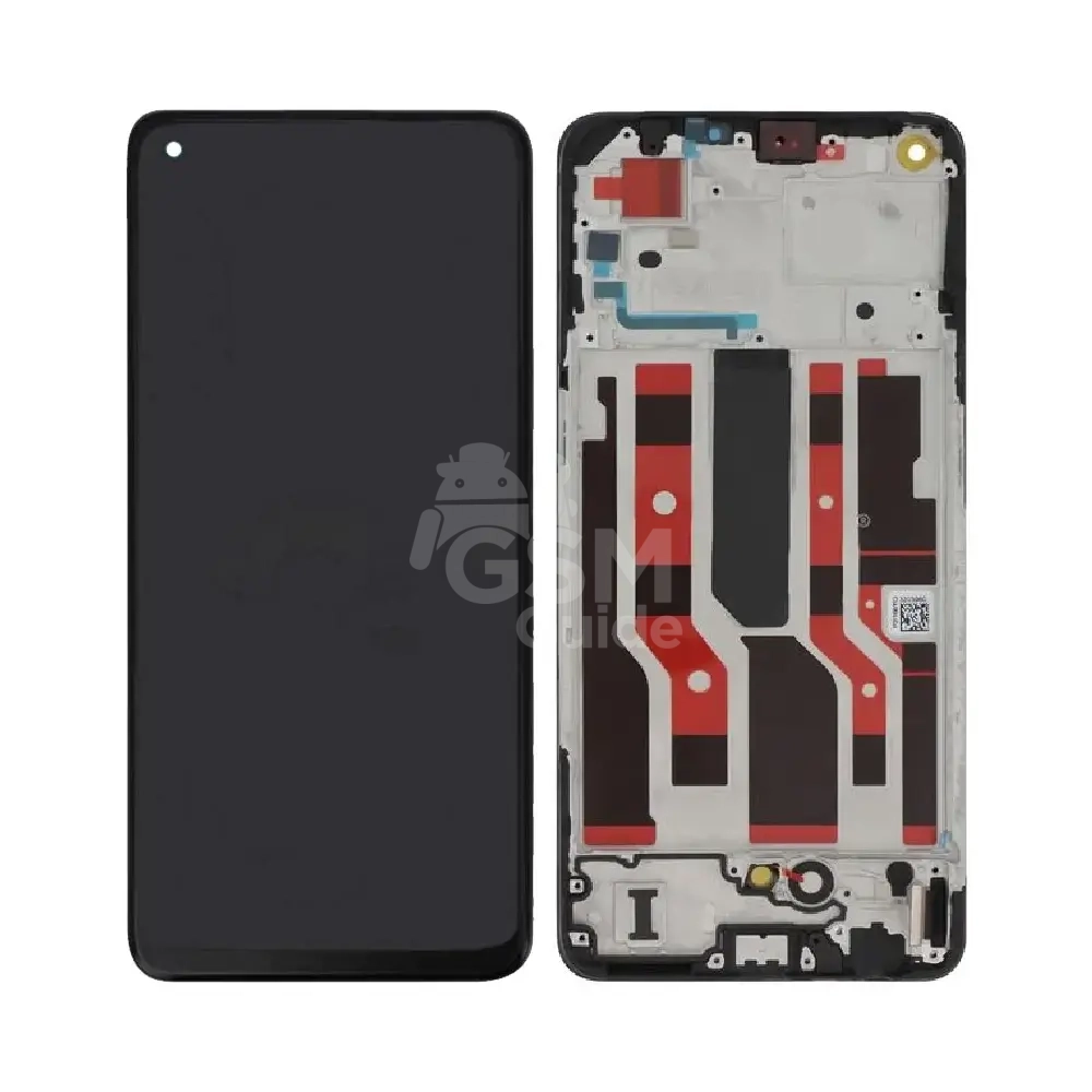 73398 Afficheur OLED avec cadre OPPO Reno 8 Lite 5G/Reno6 Z 5G/Reno7 Lite 5G Noir – Image 1