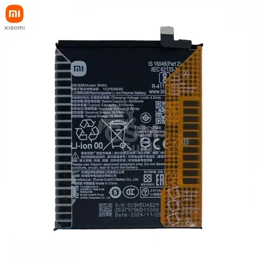 81047 Batterie Bonne Occasion Originale Xiaomi Redmi Note 14 5G/Poco M7 Pro 5G – Image 1