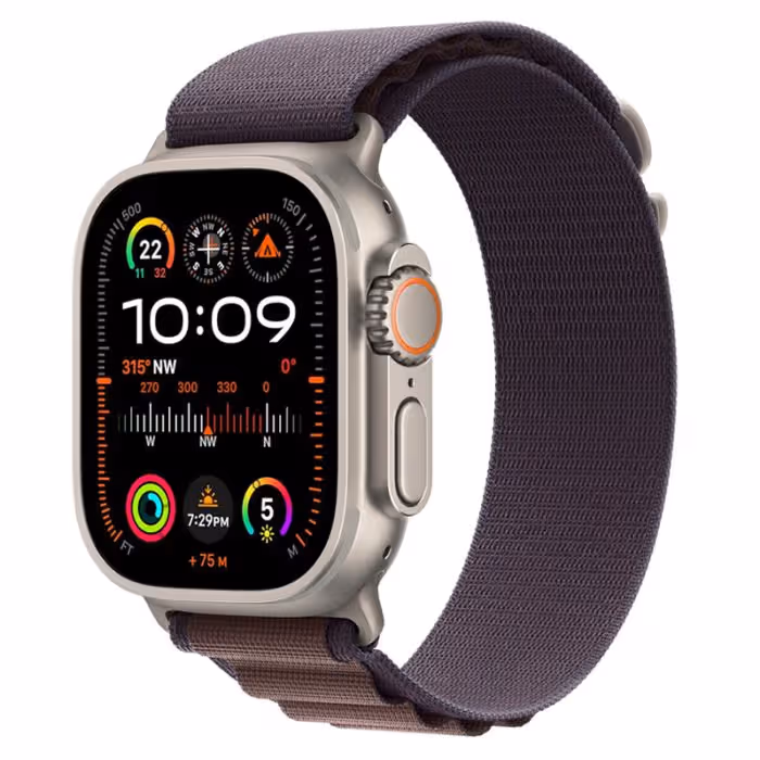 apple-watch-ultra-2-49mm-boitier-en-titane-et-bracelet-boucle-alpine-indigo-m Apple Watch Ultra 2 GPS 49 mm – Image 1