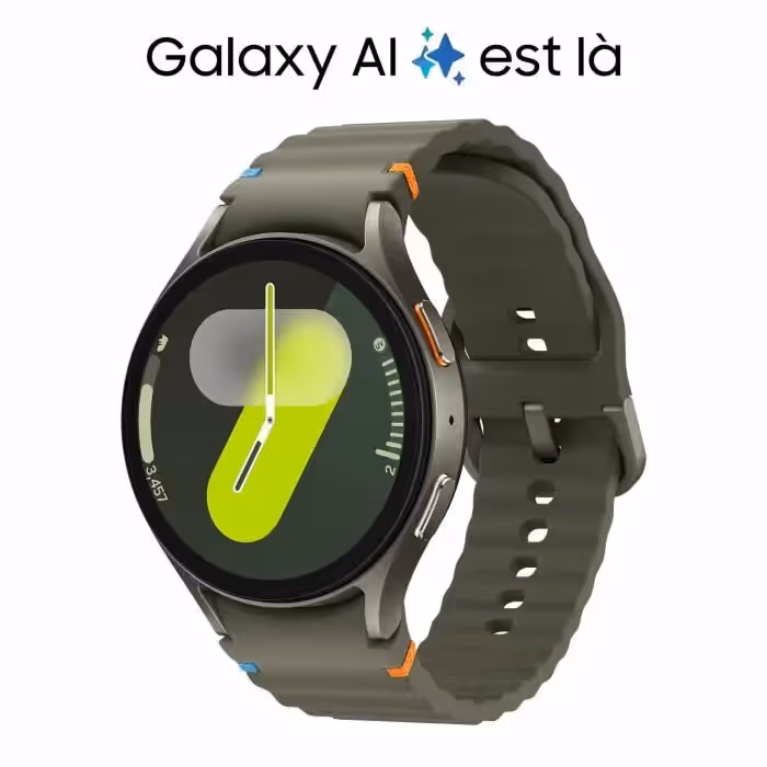 e8htuvgxm34ke9jstk8xv9ul1c1o4p2kleo1dmgi Montre connectée Samsung Galaxy Watch 7 44 mm - Vert – Image 1
