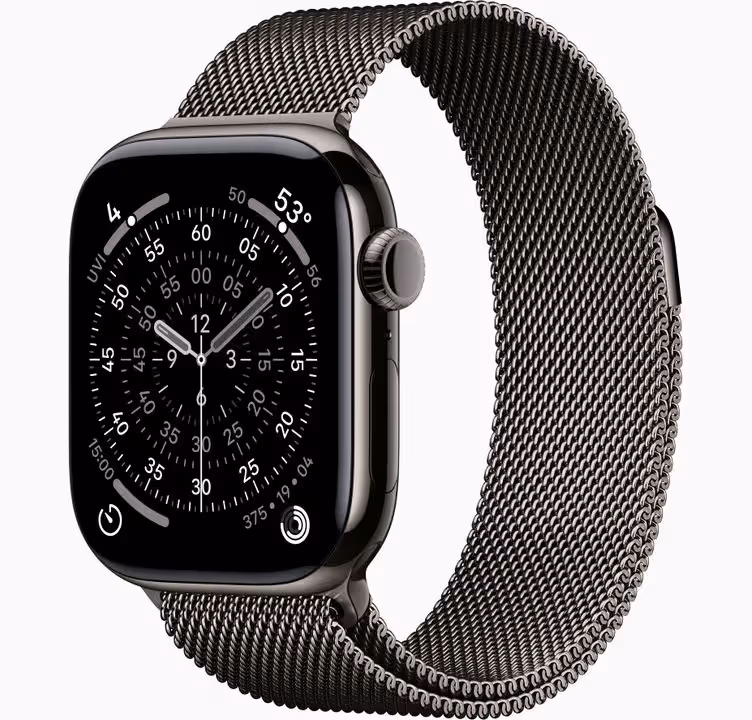 mgj14-vw-34fr-watch-case-42-titanium-slate-cell-s11-vw-34fr-watch-face-42-titanium-slate-s11-vw-34fr Apple Watch Series 11 GPS + Cellular - 42mm - Boîtier Slate Titane – Image 1