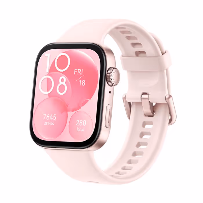 montre-connectee-huawei-watch-fit-3-rose Montre Connectée HUAWEI Watch Fit 3 - Rose – Image 1