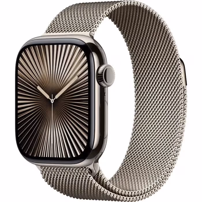 y9nweuo6nqpbv9uh63xoozyrvt7eh4hk156hyykz (1) Apple Watch Series 10 GPS + Cellular - 42mm - Boîtier Natural Titanium – Image 1