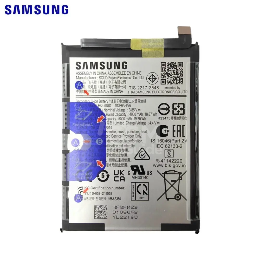40492 Batterie Originale Samsung Galaxy A14 4G A145/Galaxy A04e A042 – Image 1