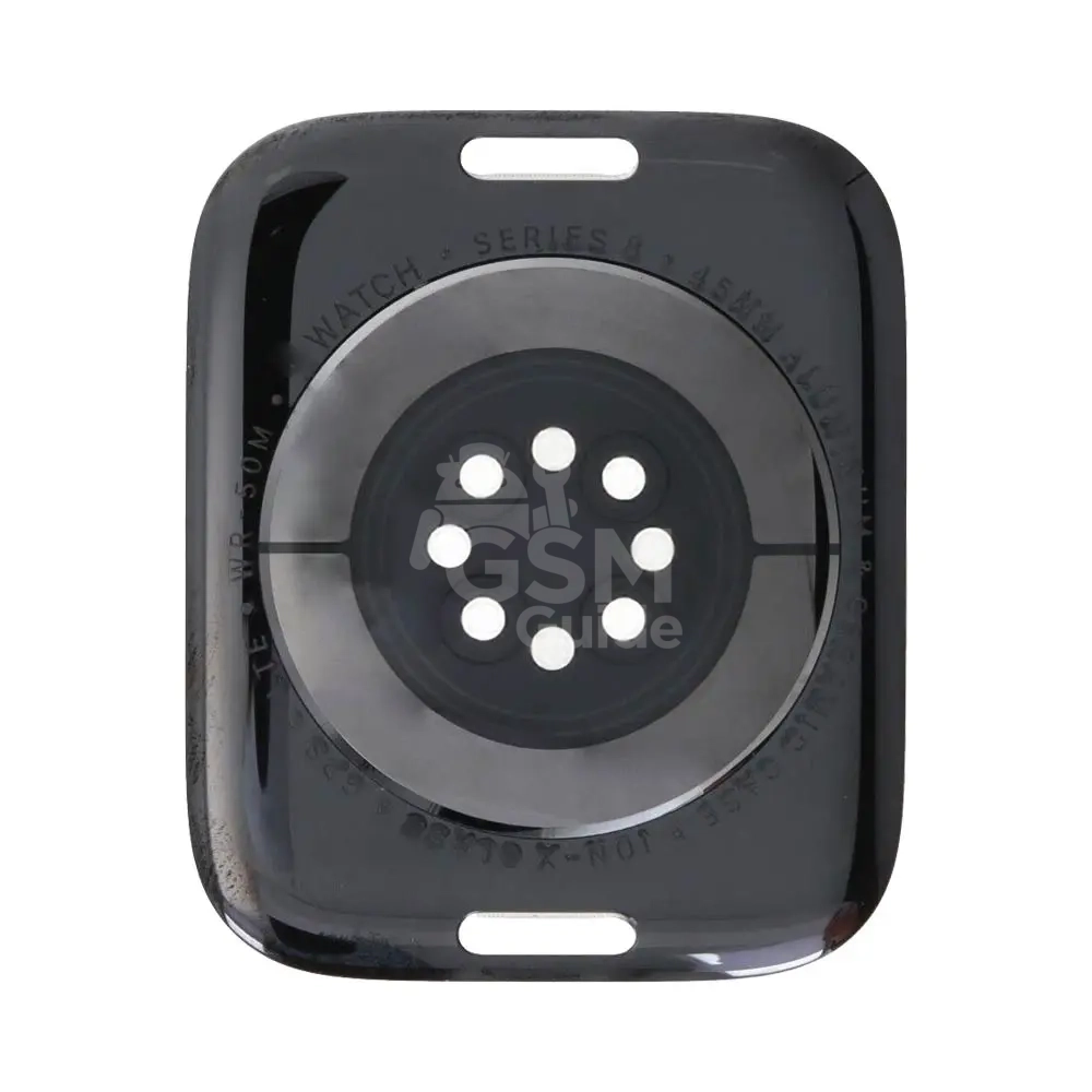 45229 Cache Arrière Apple Watch Series 8 45mm GPS+Cellular Noir – Image 1