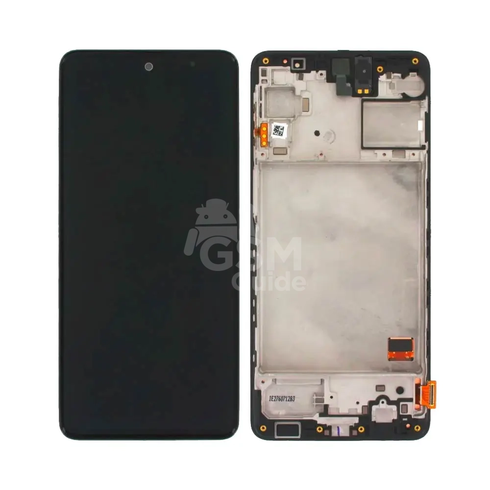 65654 Afficheur haut de gamme avec cadre pour Samsung Galaxy M31s M317 Noir – Image 1