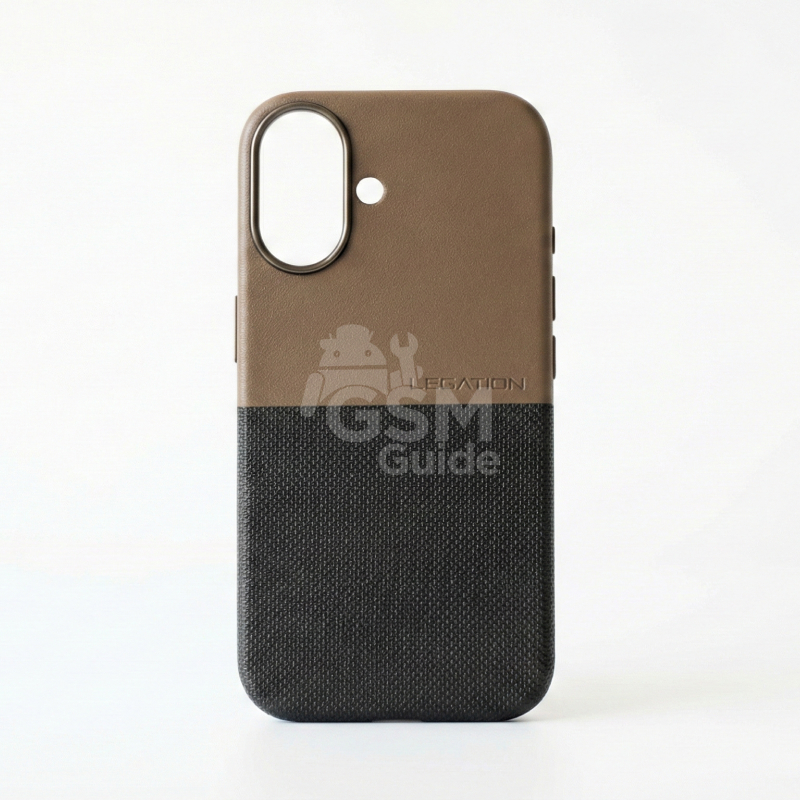 A4 - 16 Coque en cuir pour iPhone 16 - Marron – Image 1