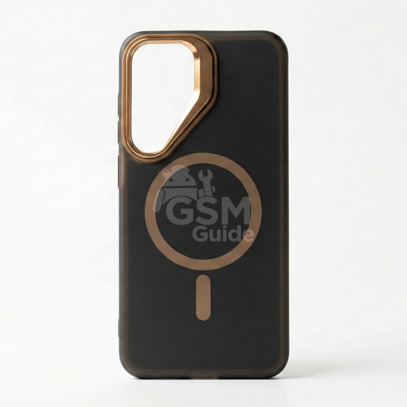 A4 - 2 Coque silicone avec MagSafe compatible S25 Ultra, S25, S25 Plus, S23 Ultra et S24 Ultra en couleur Noir – Image 1
