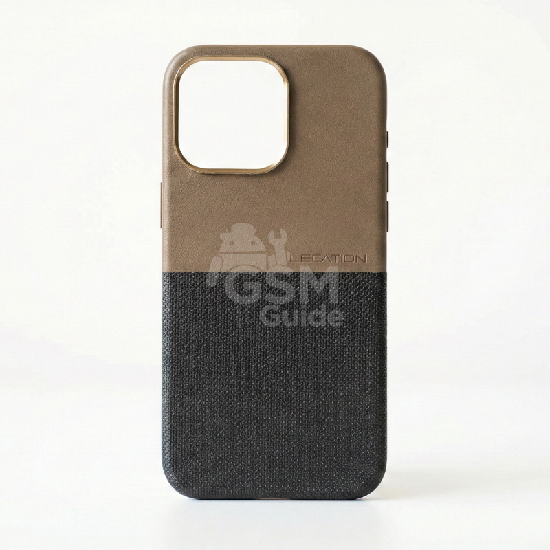 A4 - 20 Coque en cuir pour iPhone 16 Pro Max / 15 Pro Max - Marron – Image 1