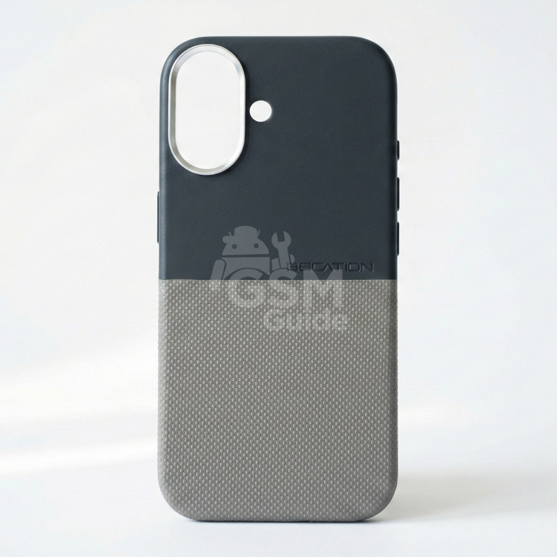 A4 - 28 Coque en cuir pour iPhone 17 - Bleu – Image 1
