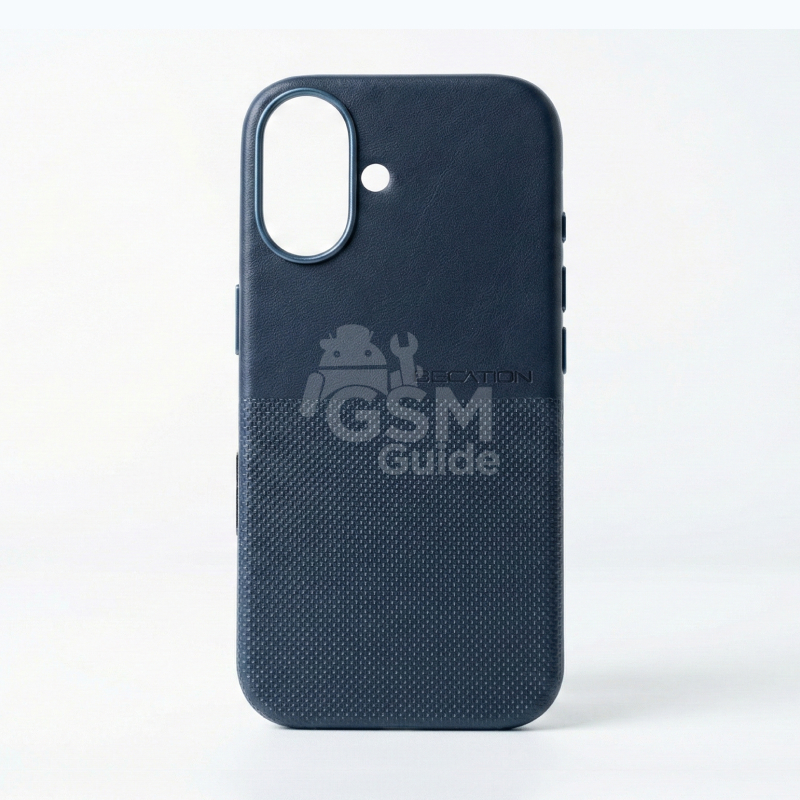 A4 - 42 Coque cuir bleue pour iPhone 16 – Image 1