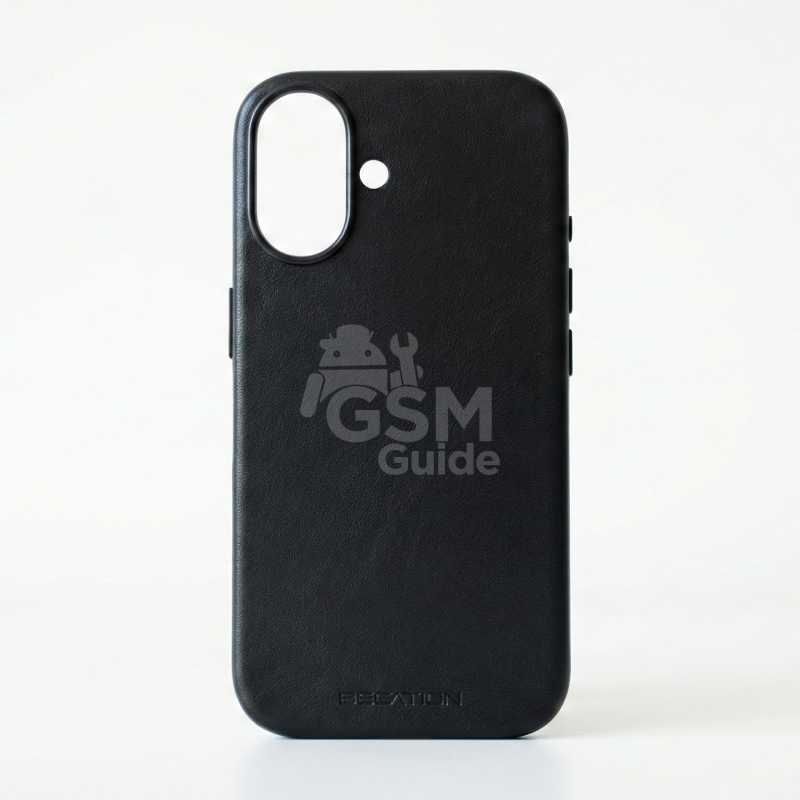 A4 - 45 Coque cuir noire pour iPhone 16 – Image 1