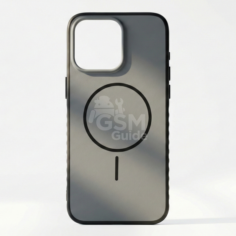 A4 - 46 Coque silicone argent avec MagSafe pour iPhone 15 et iPhone 15 Pro Max – Image 1
