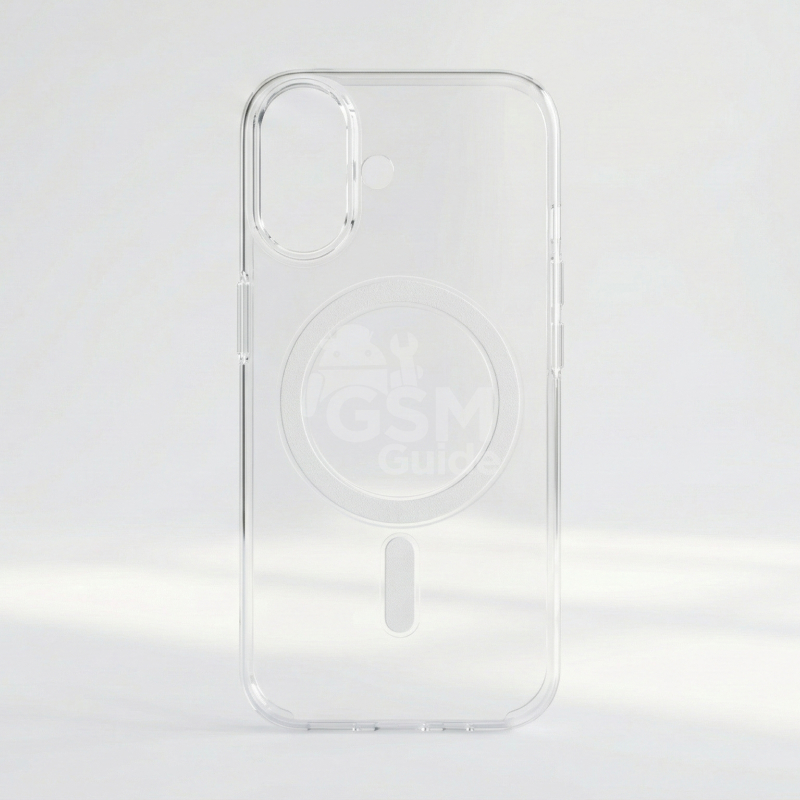 A4 - 51 Coque silicone transparente avec MagSafe pour iPhone 16 et iPhone 17 – Image 1