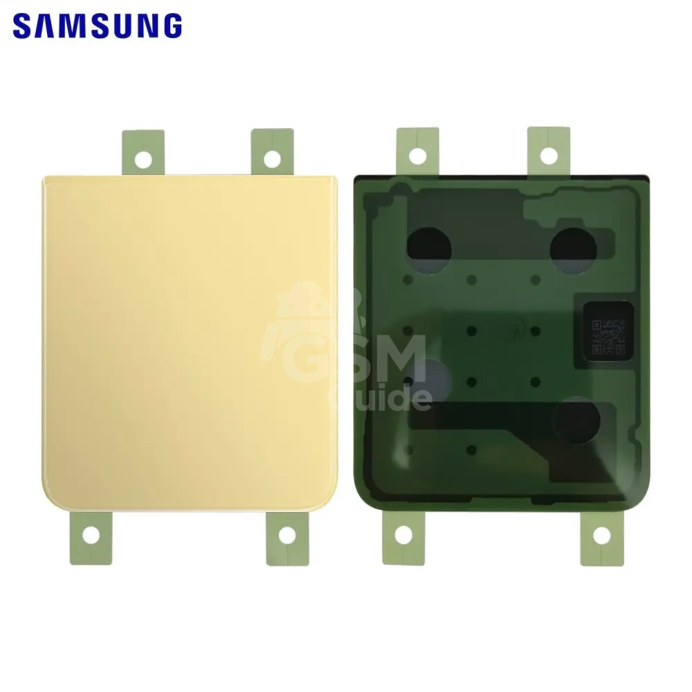 33070 Cache Arrière Original Samsung Galaxy Z Flip 4 5G F721 Inférieur Jaune – Image 1