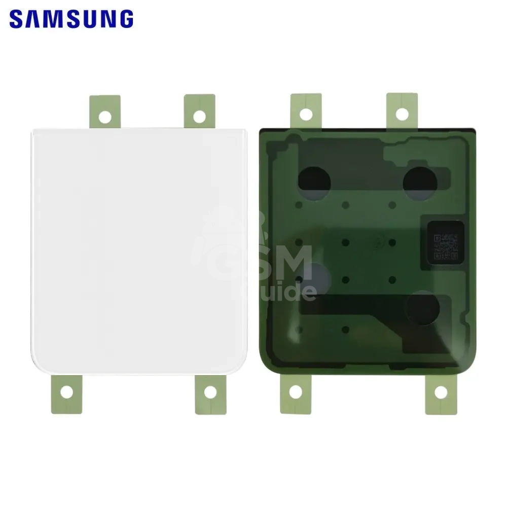 33071 Cache Arrière Original Samsung Galaxy Z Flip 4 5G F721 Inférieur Blanc – Image 1