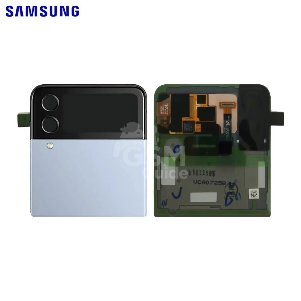43228 Cache Arrière Original Samsung Galaxy Z Flip 4 5G F721 (Supérieur) Bleu – Image 1