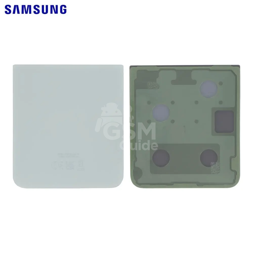 47206 Cache Arrière Original Samsung Galaxy Z Flip 5 5G F731 Inférieur Vert d'Eau – Image 1