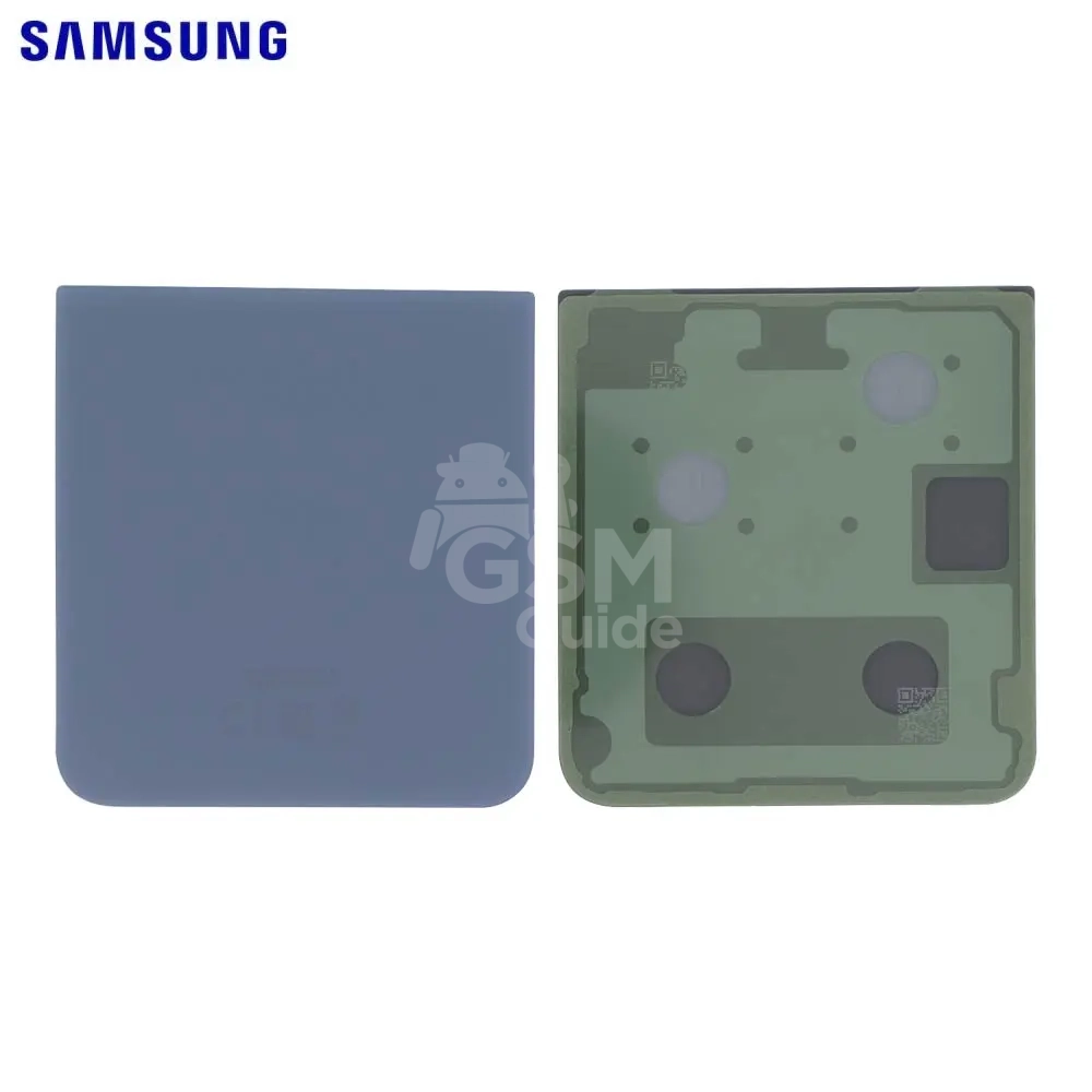 48153 Cache Arrière Original Samsung Galaxy Z Flip 5 5G F731 Inférieur Bleu – Image 1
