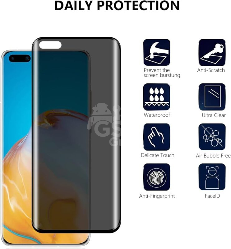 61Hj2BwjjIL Film de protection hydrogel VWK privacy matte film Huawei Mate 40 Pro – Image 1