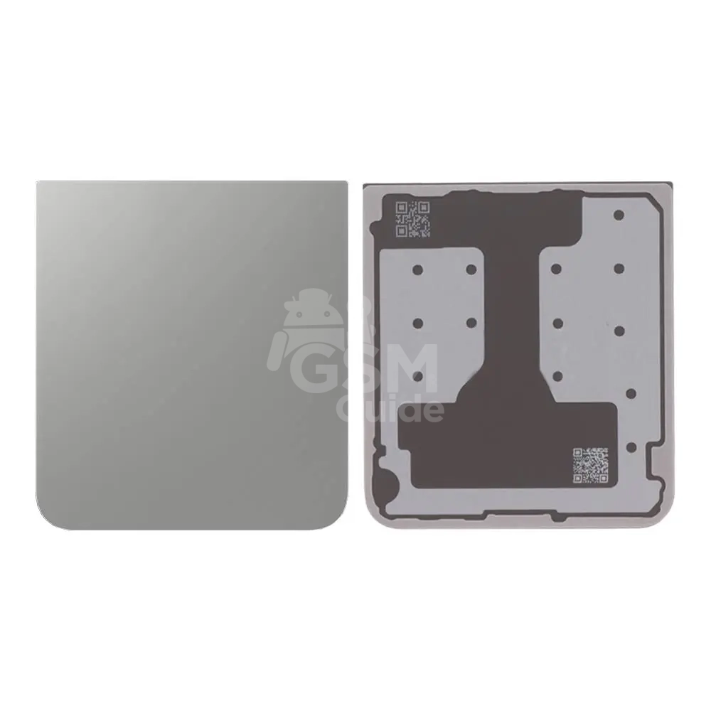 66059 Cache Arrière Premium Samsung Galaxy Z Flip 6 5G F741 Argent – Image 1