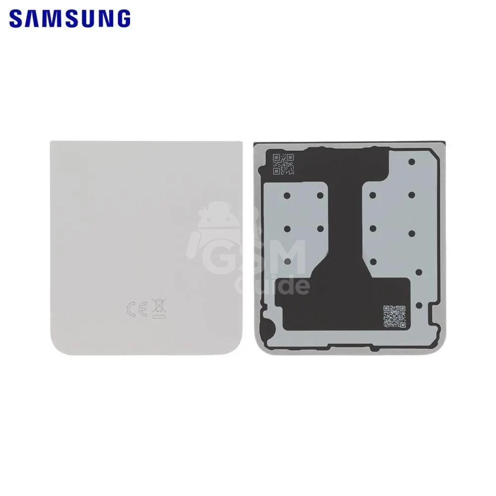 67455 Cache Arrière Original Samsung Galaxy Z Flip 6 5G F741 Argent – Image 1