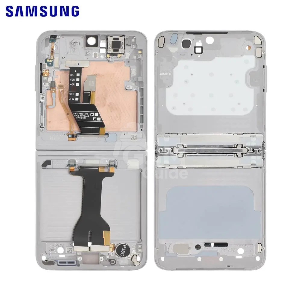 67789 Châssis Original Samsung Galaxy Z Flip 6 5G F741 Argent – Image 1