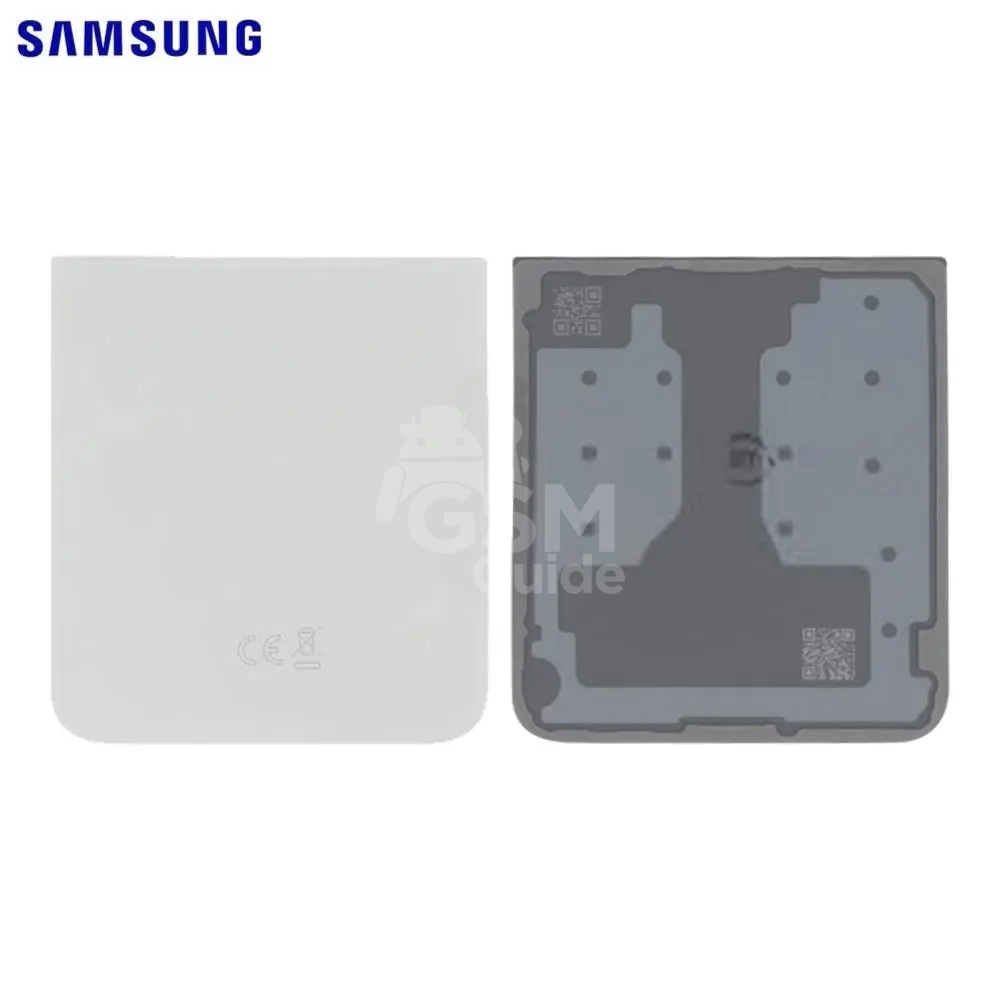 85793 Cache Arrière Original Samsung Galaxy Z Flip 7 FE F761 Blanc – Image 1