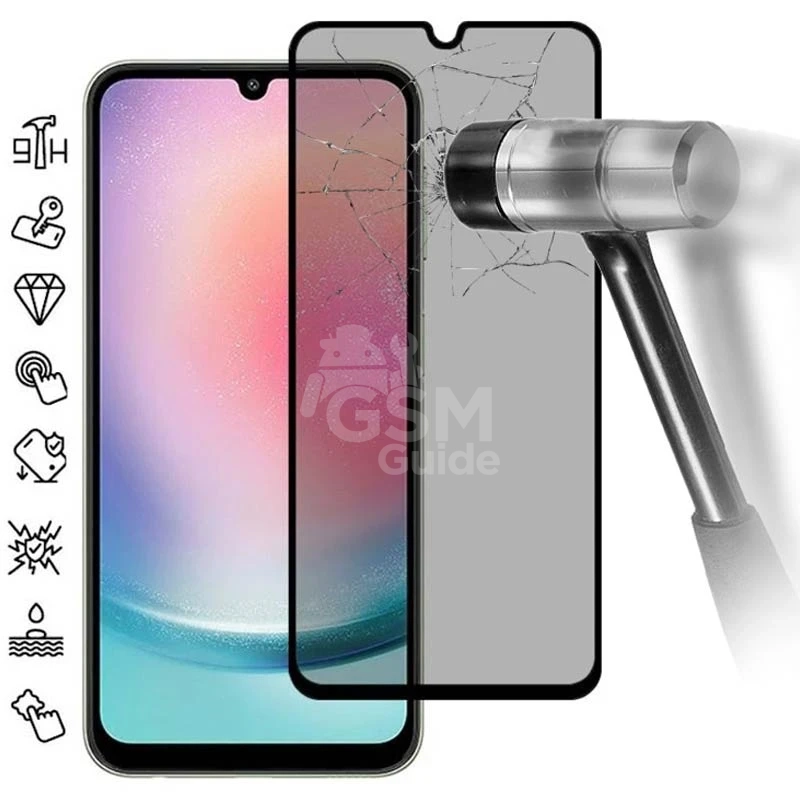 Privacy-Full-Cover-Tempered-Glass-Screen-Protector-Samsung-Galaxy-A25-Black-Edge-21052025-01-p Film de protection hydrogel VWK privacy hd Galaxy A25 – Image 1