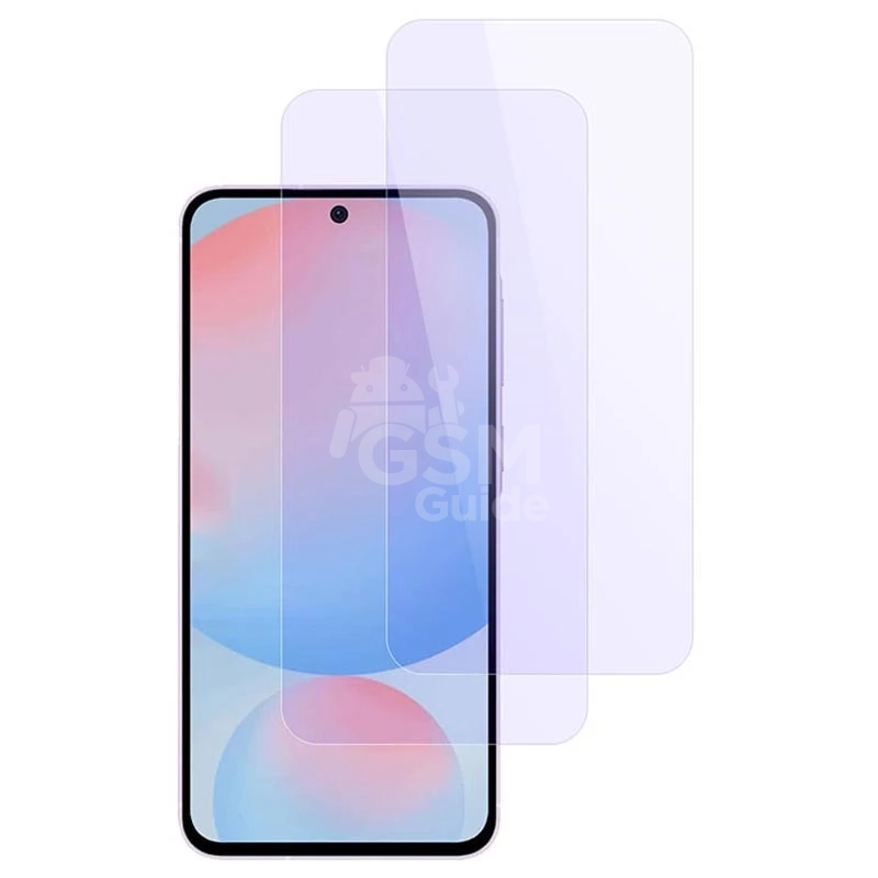 Samsung-Galaxy-A56-BlueDefend-Anti-Blue-Light-Tempered-Glass-Screen-Protector-2-Pcs-None-12022025-02-p Film de protection hydrogel VWK anti blue Galaxy A56 – Image 1