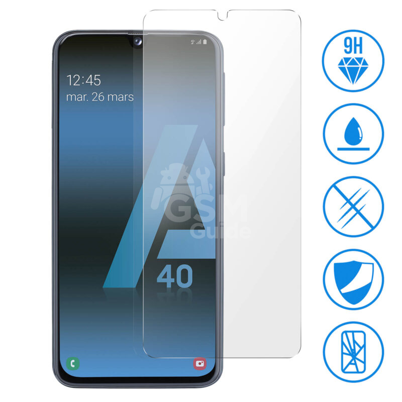 glass-cl-a40-r Film de protection hydrogel VWK anti blue Galaxy A40 – Image 1