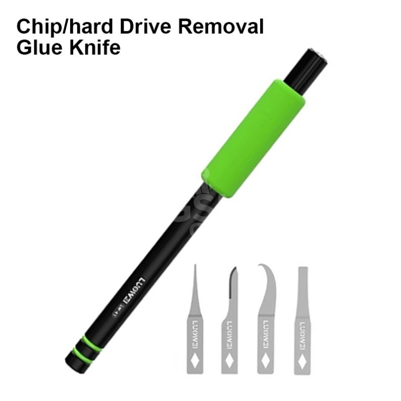 H1d6697f7bf554c98a28539efc0ab99cdu LUOWEI LW-K1 CPU Pry Knife – Lame de précision pour démontage CPU et retrait de colle IC – Image 1