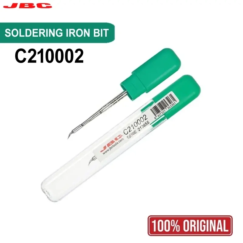 Pointe de fer à souder C210-002 Bent Tip Green Tube3 Pointe de fer à souder C210-002 Bent Tip Green Tube – Image 1