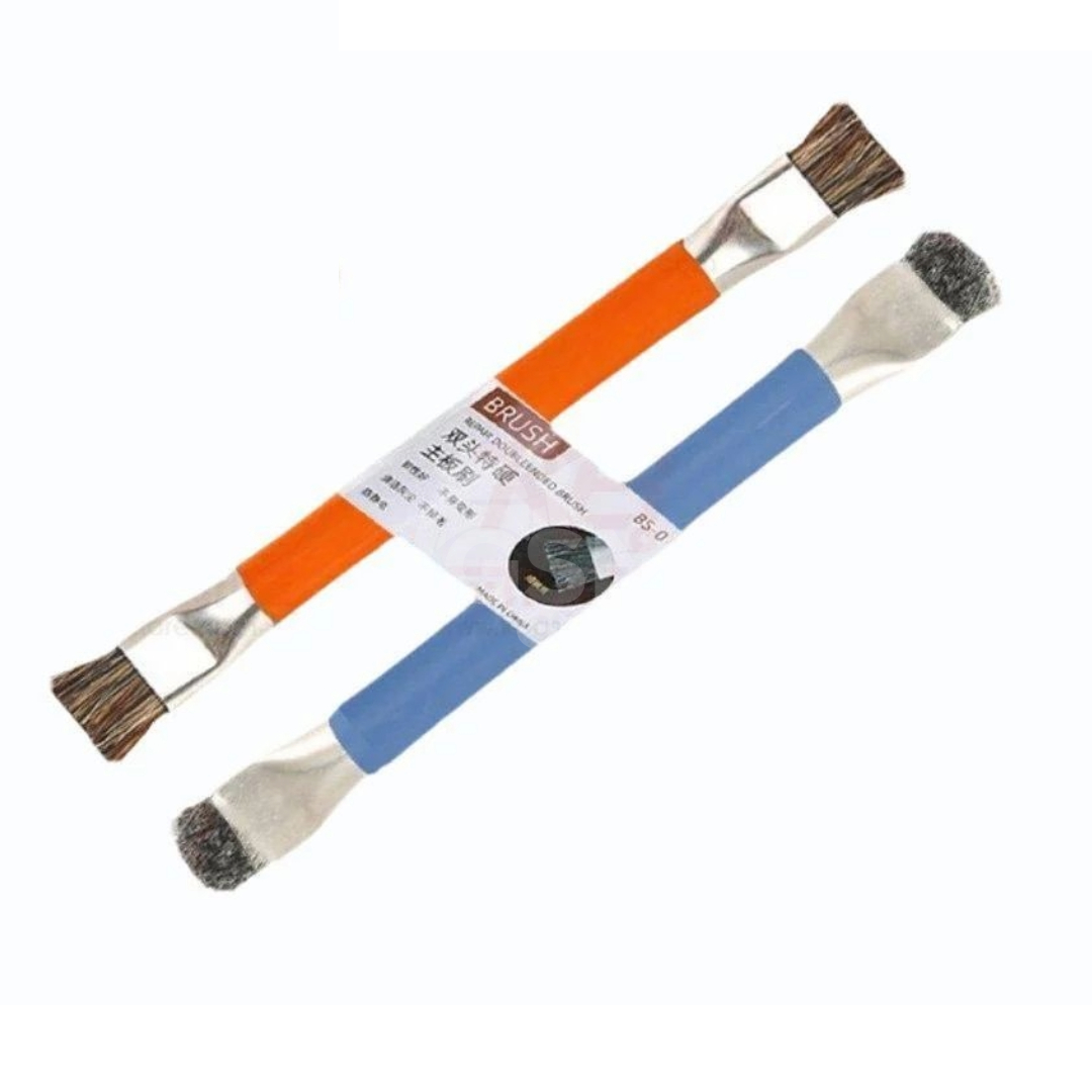 hfXCAp2nG1 BS-01 Antistatic Double Ended Brush – Brosse antistatique double embout pour nettoyage PCB – Image 1