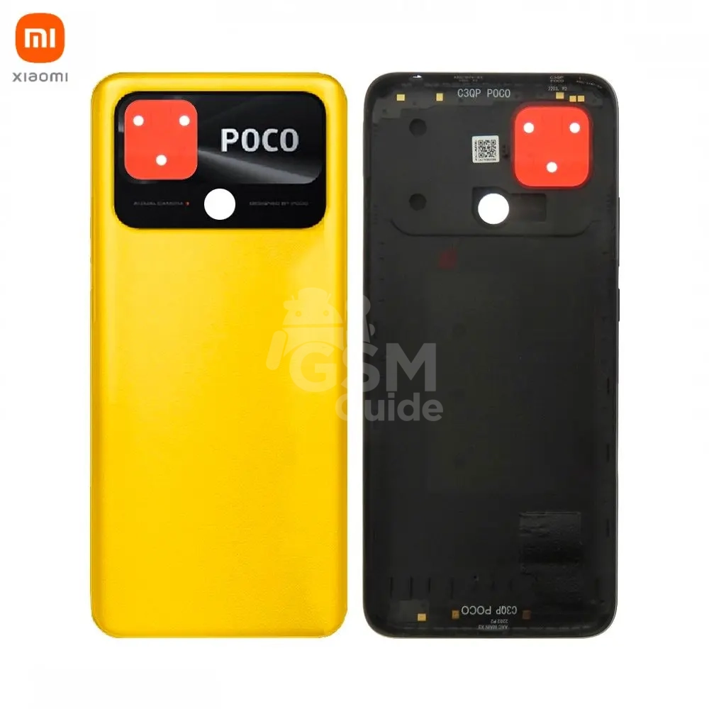 Cache Arrière Original Xiaomi Poco Jaune Cache Arrière Original Xiaomi Poco C40 Jaune – Image 1
