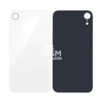 Cache arrière en verre pour Apple iPhone XR Blanc