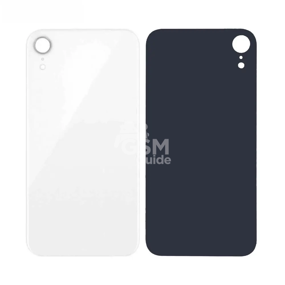 Cache arrière en verre pour Apple iPhone XR Blanc Cache arrière en verre pour Apple iPhone XR Blanc – Image 1