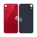 Cache arrière en verre pour Apple iPhone XR Rouge