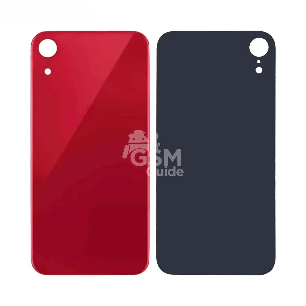 Cache arrière en verre pour Apple iPhone XR Rouge Cache arrière en verre pour Apple iPhone XR Rouge – Image 1