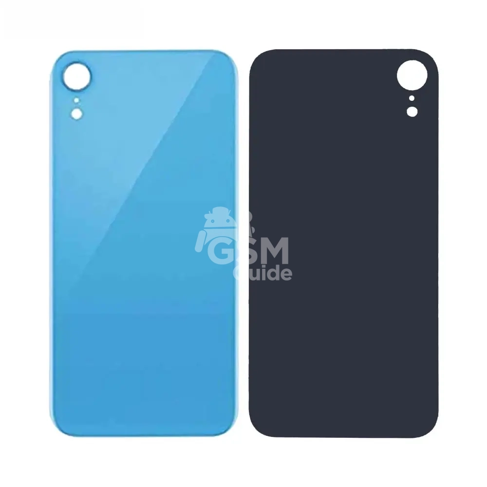 Cache arrière en verre pour Apple iPhone XR bleu Cache arrière en verre pour Apple iPhone XR bleu – Image 1