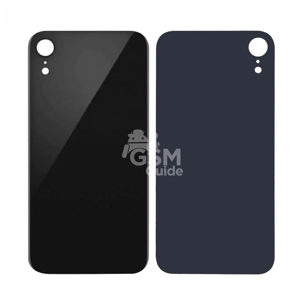 Cache arrière en verre pour Apple iPhone XR noir Cache arrière en verre pour Apple iPhone XR noir – Image 1