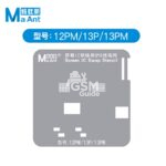 MaAnt – Stencil de Rebillage IC d'Écran pour iPhone 12 Pro Max / 13 Pro / 13 Pro Max