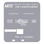 MaAnt – Stencil de Rebillage IC d'Écran pour iPhone Séries 14 et 15 (Tous Modèles)