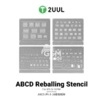 2UUL BG01 ABCD Reballing Stencil for iPh 8-16PM (4pcs/pack)
